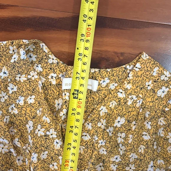 Floral Yellow Midi Dress - Picture 6 of 8